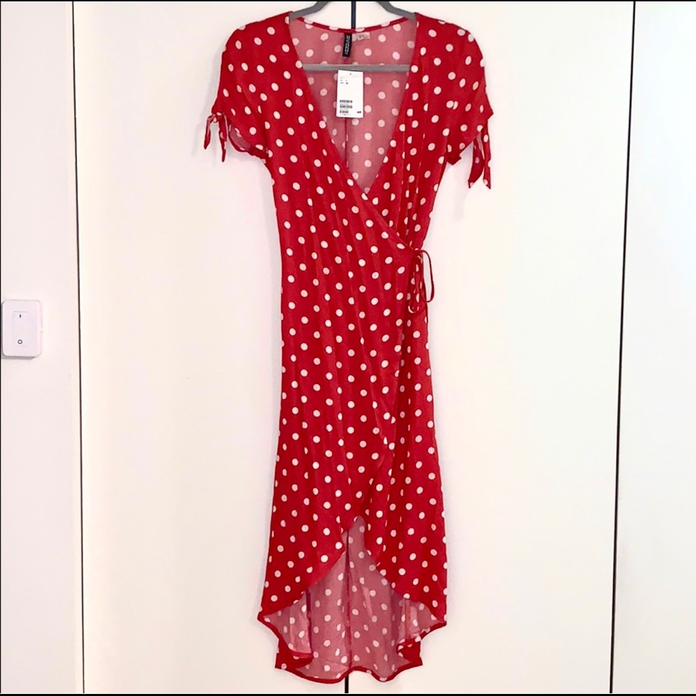 H&M Red Polka Dot Dress